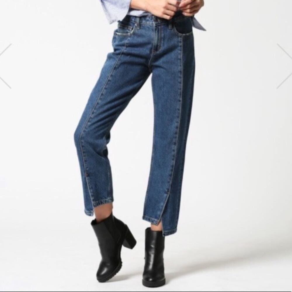 Women's Blue Ankle Cropped Jeans